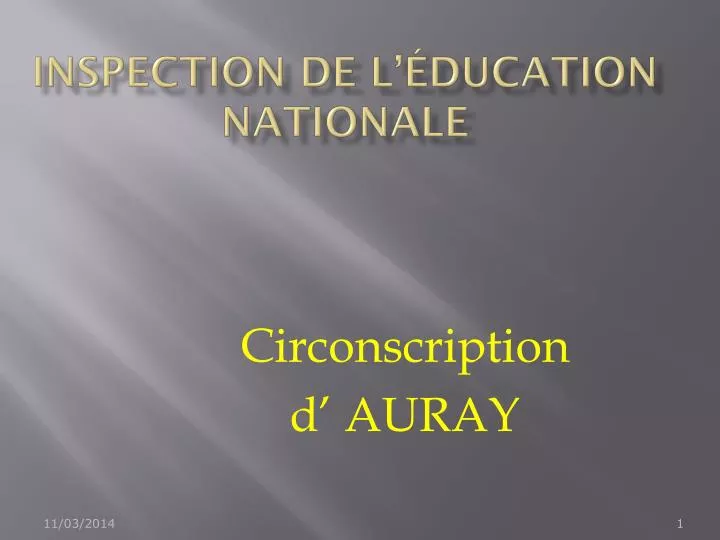 inspection de l ducation nationale