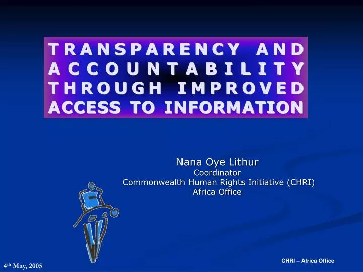 transparency and accountability through improved access to information