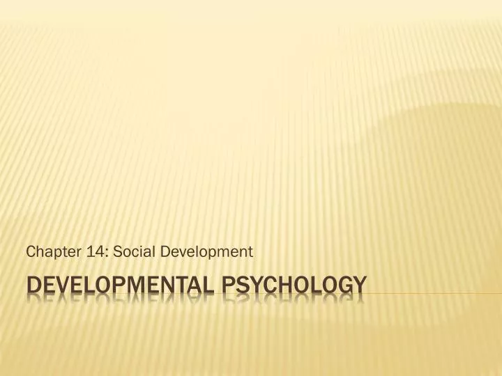 chapter 14 social development