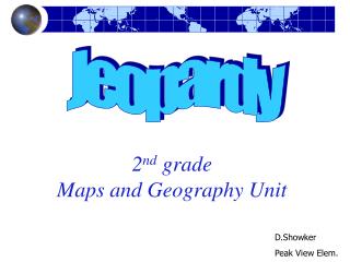 2 nd grade Maps and Geography Unit