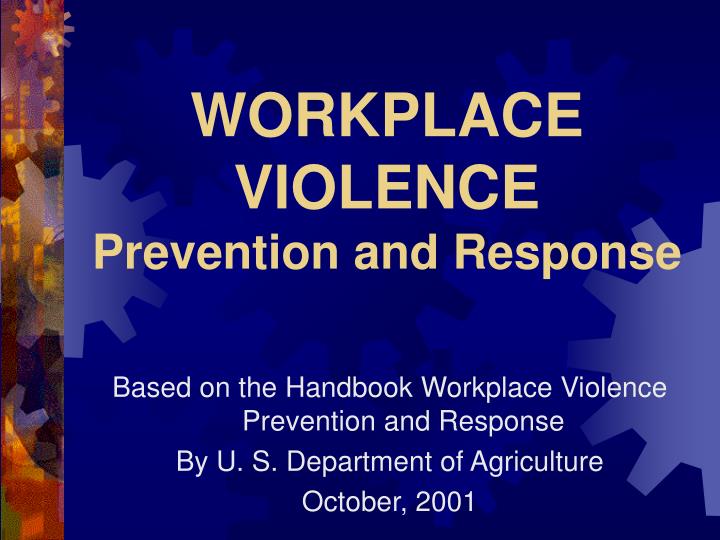 workplace violence prevention and response