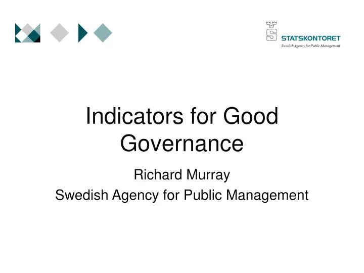 indicators for good governance