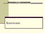 Kierowanie - slide 1