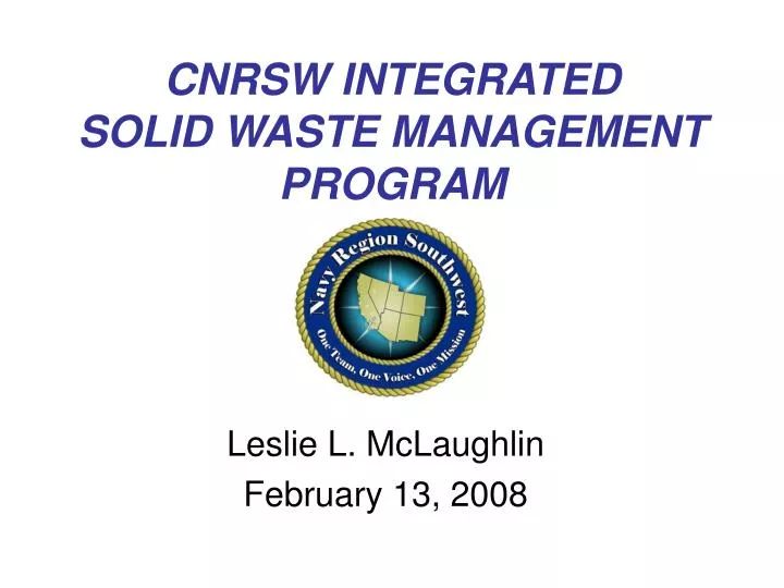 cnrsw integrated solid waste management program
