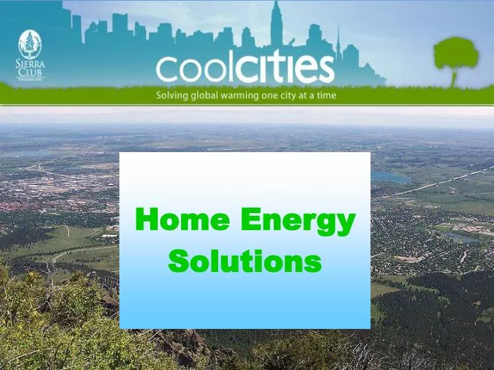 home energy solutions