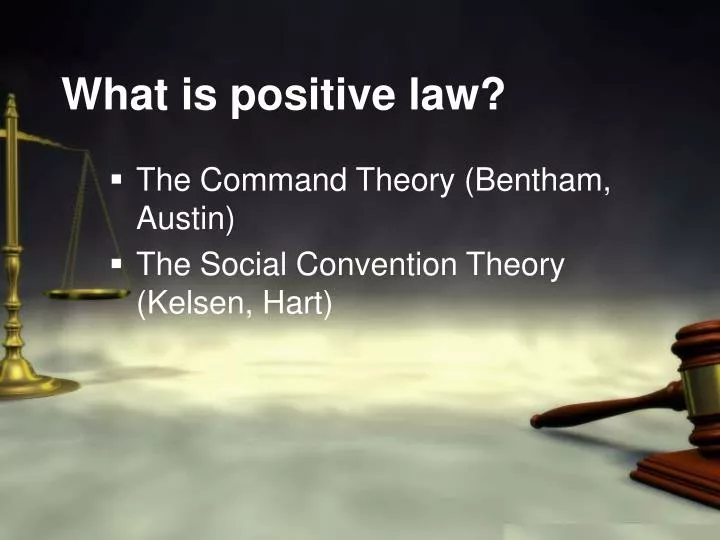 what is positive law
