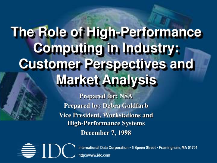 the role of high performance computing in industry customer perspectives and market analysis