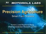 Precision Agriculture - slide 1