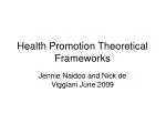 Health Promotion Theoretical Frameworks