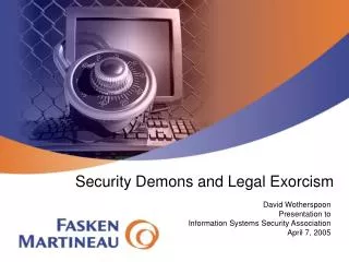 Security Demons and Legal Exorcism