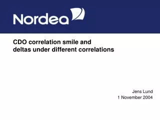 CDO correlation smile and deltas under different correlations