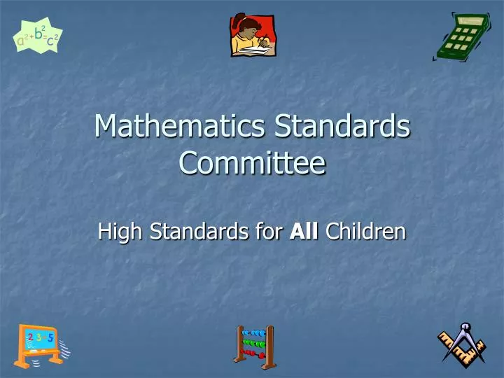 mathematics standards committee