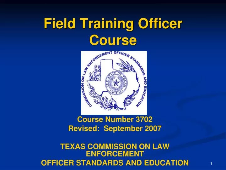 field training officer course