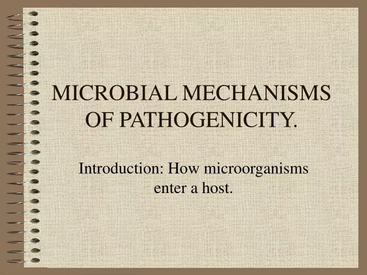 microbial mechanisms of pathogenicity