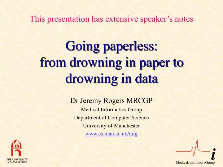 going paperless from drowning in paper to drowning in data