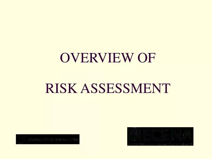 overview of risk assessment