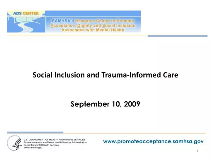 social inclusion and trauma informed care