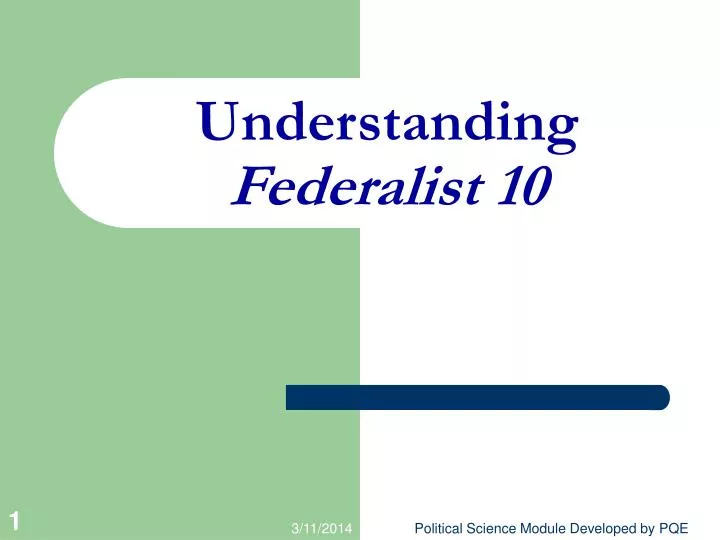 understanding federalist 10