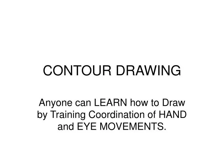 contour drawing
