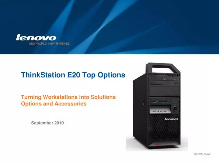 thinkstation e20 top options