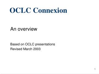OCLC Connexion