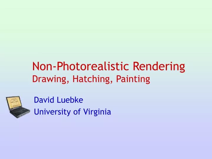 non photorealistic rendering drawing hatching painting