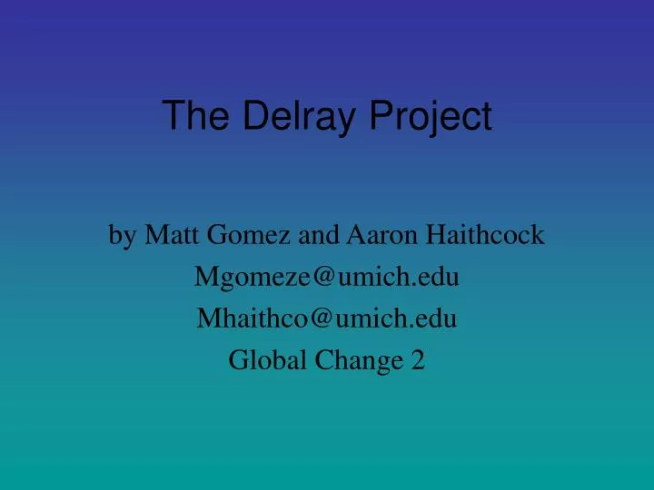 the delray project