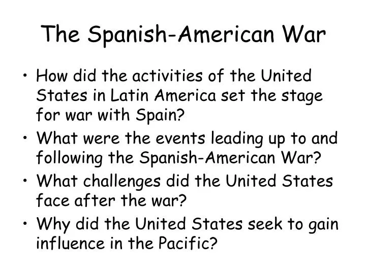 the spanish american war