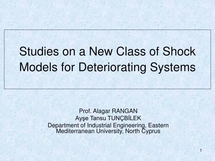 studies on a new class of shock models for deteriorating systems