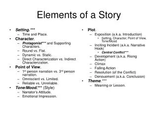 Elements of a Story