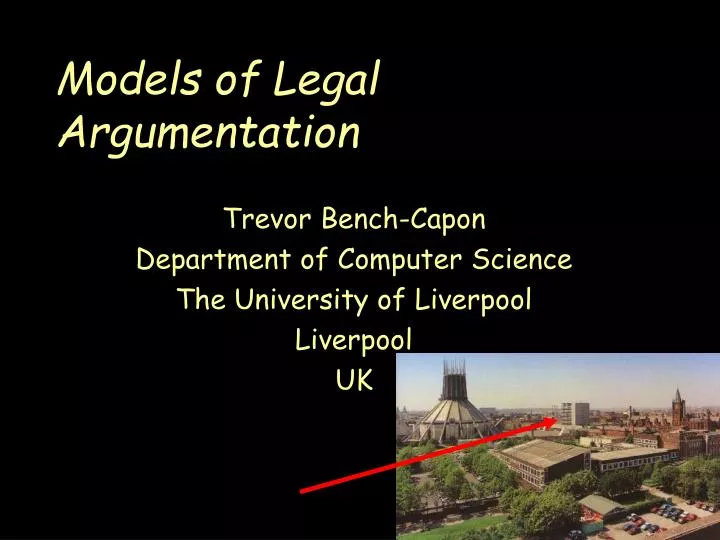 models of legal argumentation