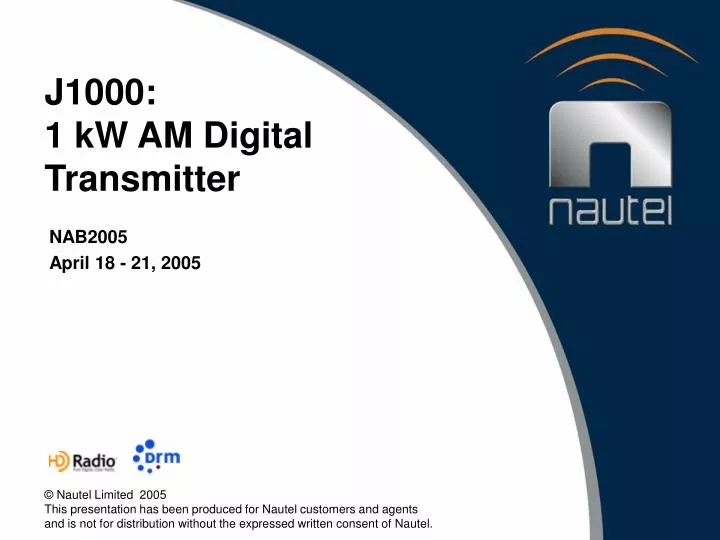 j1000 1 kw am digital transmitter