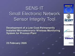 SENS-IT Small Electronic Network Sensor Integrity Tool