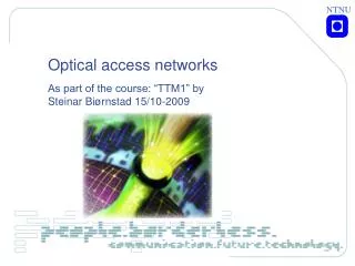 Optical access networks