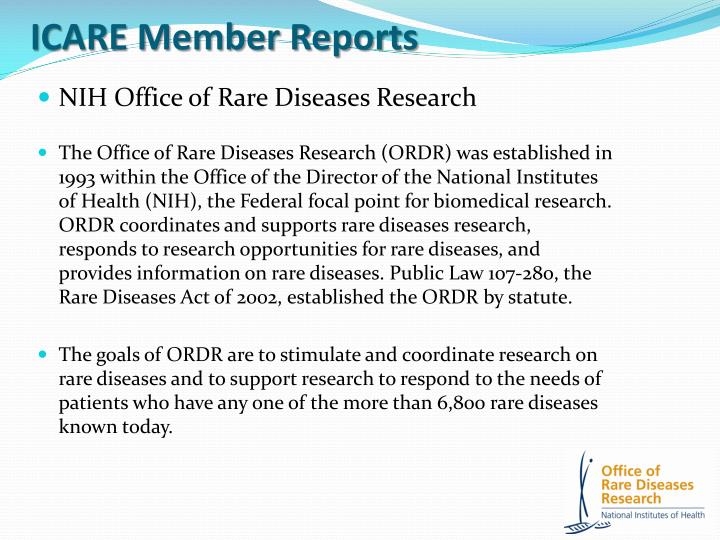 icare member reports