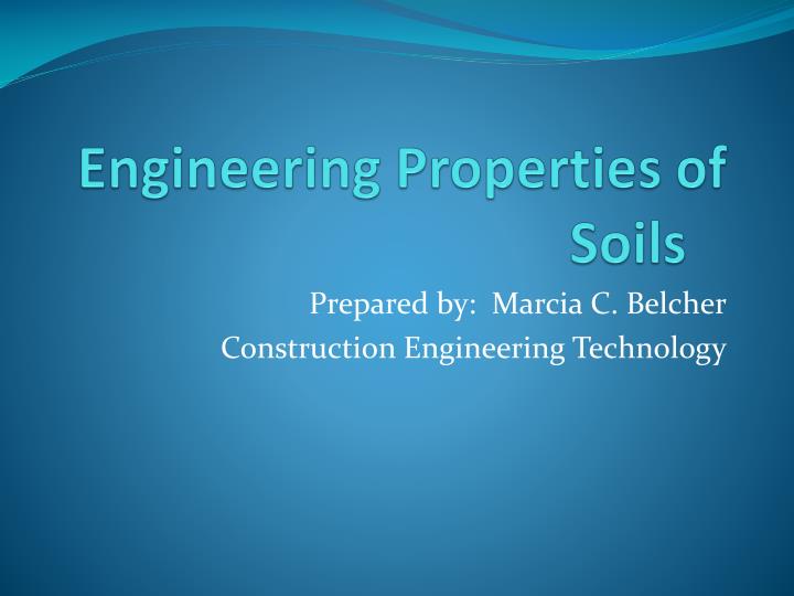 engineering properties of soils