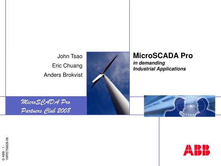 microscada pro in demanding industrial applications