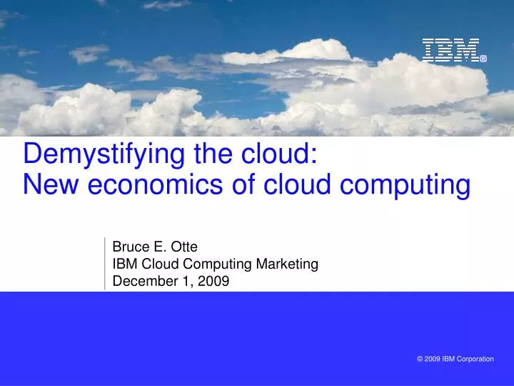 demystifying the cloud new economics of cloud computing