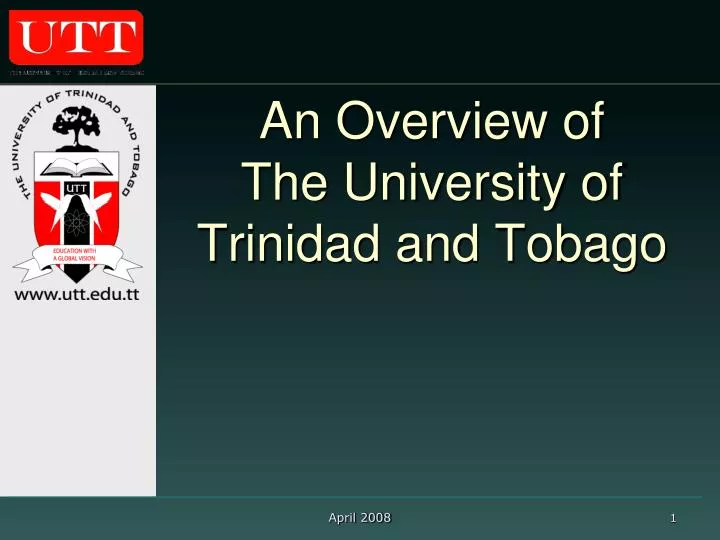 an overview of the university of trinidad and tobago