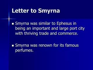 Letter to Smyrna