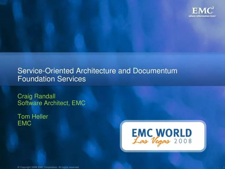 service oriented architecture and documentum foundation services