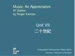 Music: An Appreciation 8 th Edition by Roger Kamien