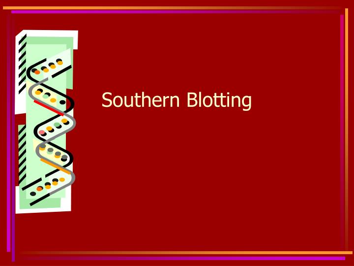 southern blotting