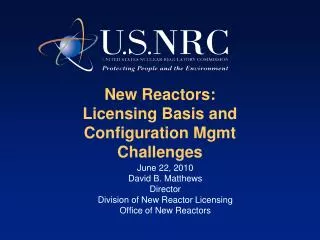 New Reactors: Licensing Basis and Configuration Mgmt Challenges