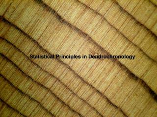 Statistical Principles in Dendrochronology