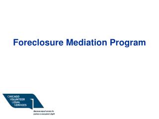 Foreclosure Mediation Program