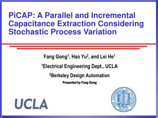PiCAP: A Parallel and Incremental Capacitance Extraction Considering Stochastic Process Variation