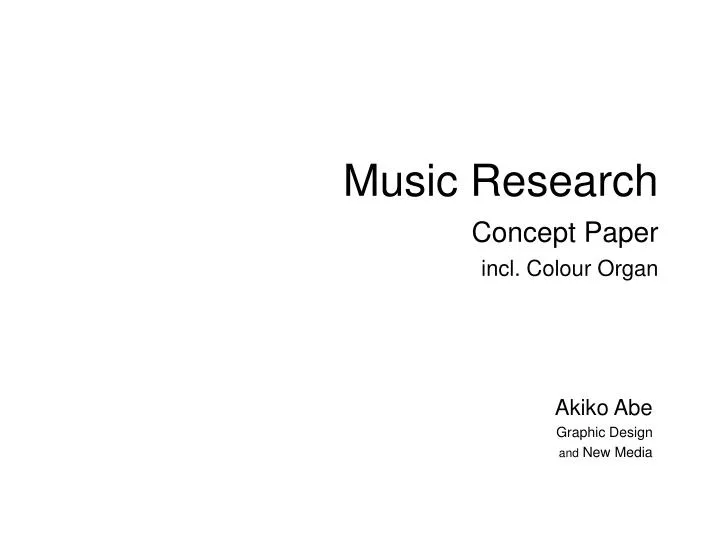 music research concept paper incl colour organ