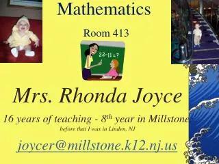 Mathematics Room 413