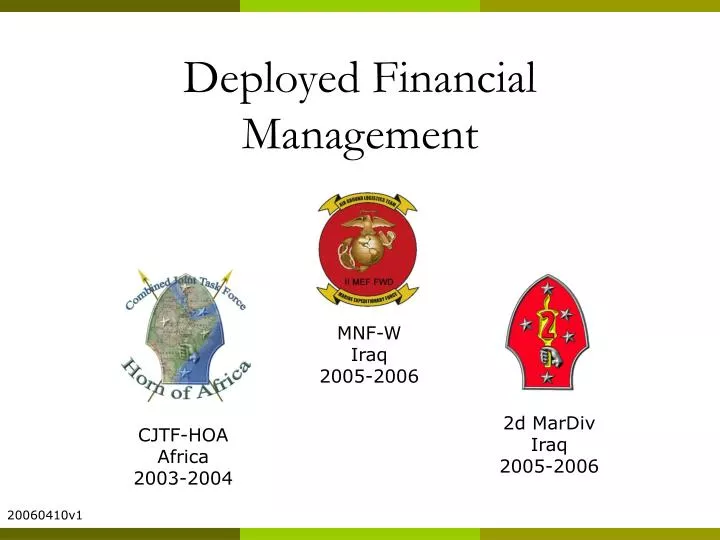 deployed financial management